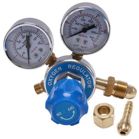 Oxygen Gas Bottle Regulators O2 Reducing Pressure Inhaler Double--