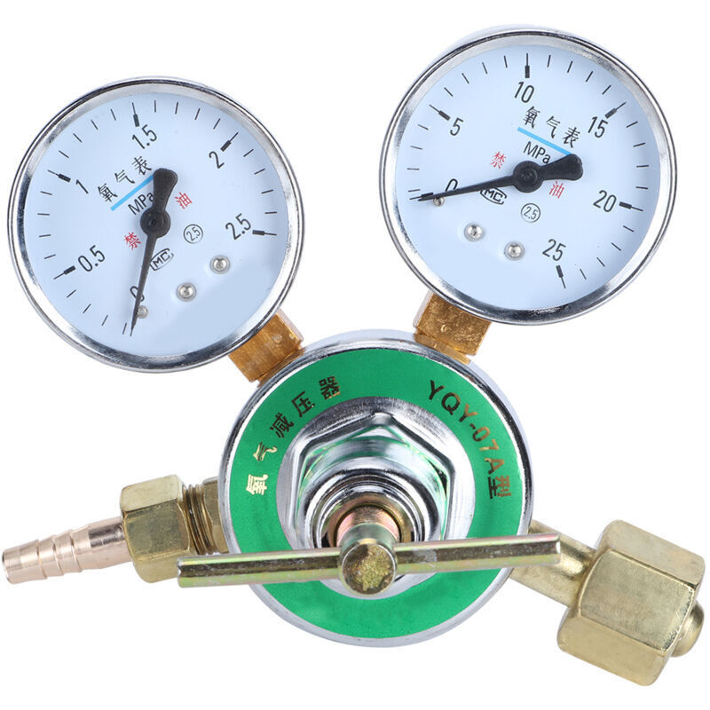 Image of Oxygen gas regulator measuring gas cylinder&hellip;