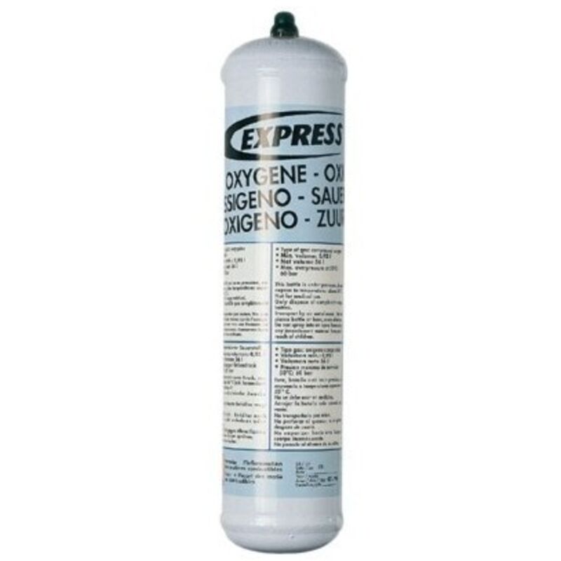 Bouteille D'oxygène Jetable 522 60 l / 930 Ml Express Bouteille D'oxygène Jetable 522 60 l / 930 Ml Express