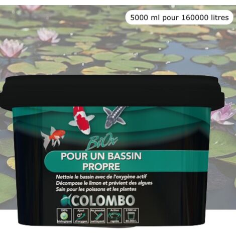 Oxygène Actif Bassins et étangs. 5000 ml. Réduit Les Algues. Équilibre Le Bassin
