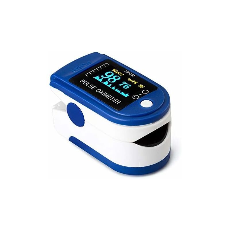 Oxymètre de Doigt Professionnel, Oxymètre de Pouls Saturomètre Portable avec Moniteur de Fréquence Cardiaque pour Mesurer SpO2, PR et PI, pour Usage