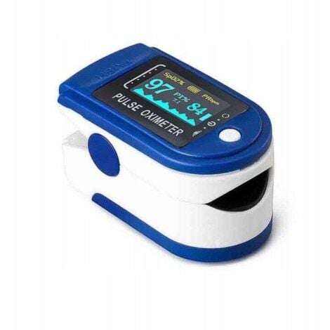 VHV Oxymètre de pouls à pince doigt Oxymètre à doigt (bleu