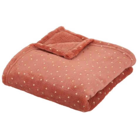 Oya gettone 75x100cm in flanella terracotta - Atmosphera créateur d'intérieur
