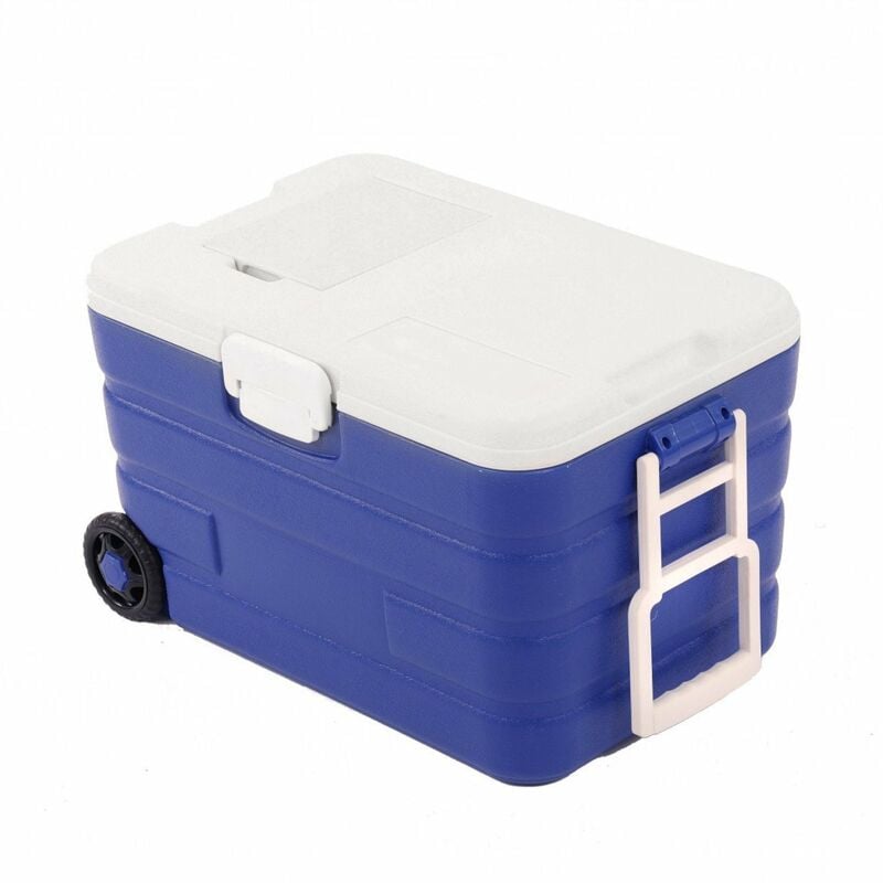 Image of 40L Rolling Ice Cool Box Cooler Portable Drinks Storage Container - Oypla