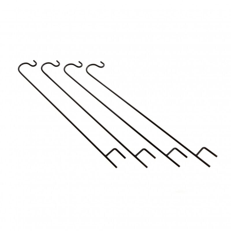 Oypla - 4x Shepherds Crook Hooks Garden Stakes Hangers - 100cm