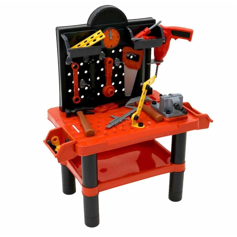 Childrens Kids Play Toy Workbench Tools Kit Workshop Playset - Oypla