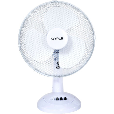 Oypla Electrical 12" 3 Speed Oscillating Electric Desk Home Office Fan