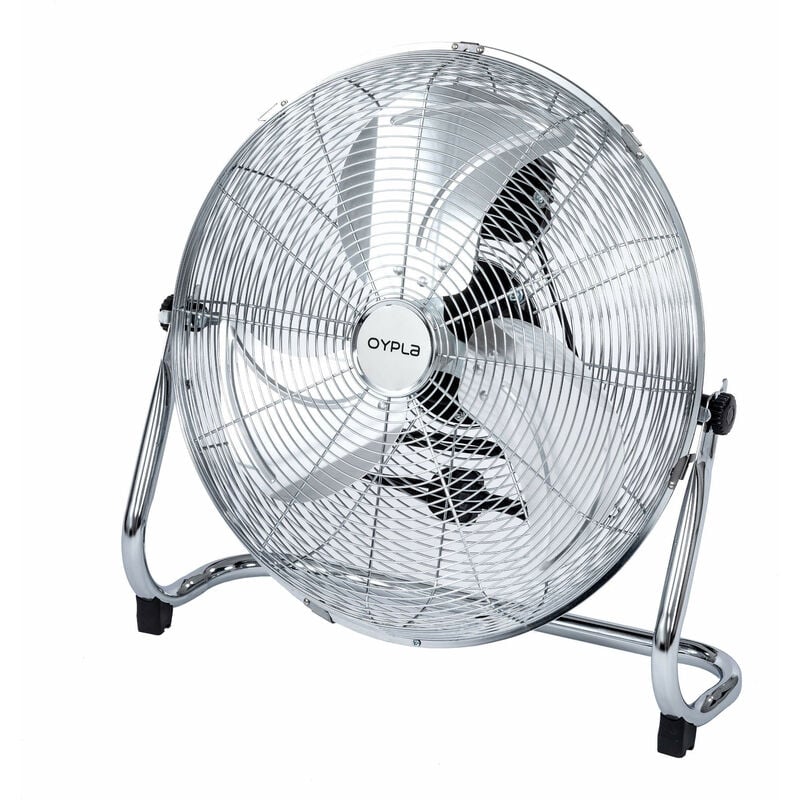 Oypla - Electrical 18 Chrome 3 Speed Free Standing Gym Fan