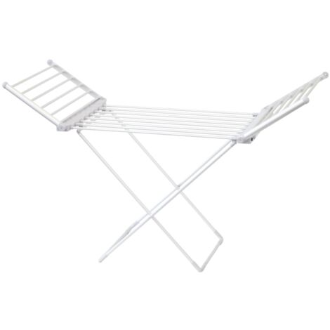 Oypla Electrical Extendable Heated Folding Clothes Horse Airer Dryer With Heated Wings