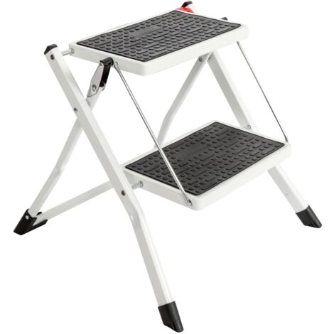 Oypla Folding Portable 2 Step Stool Non Slip Tread Safety Steel Stepladder