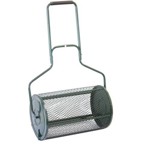 Oypla Heavy Duty 72L Garden Lawn Compost Spreader Fertiliser Manure Roller