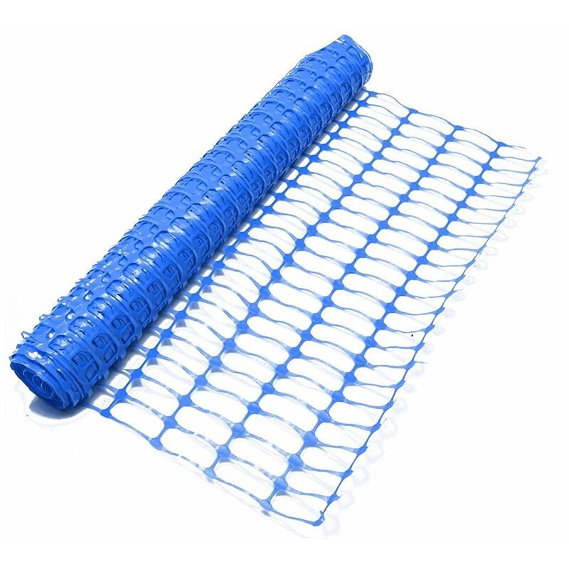 Heavy Duty Blue Safety Barrier Mesh Fencing 1mtr x 15mtr - Oypla