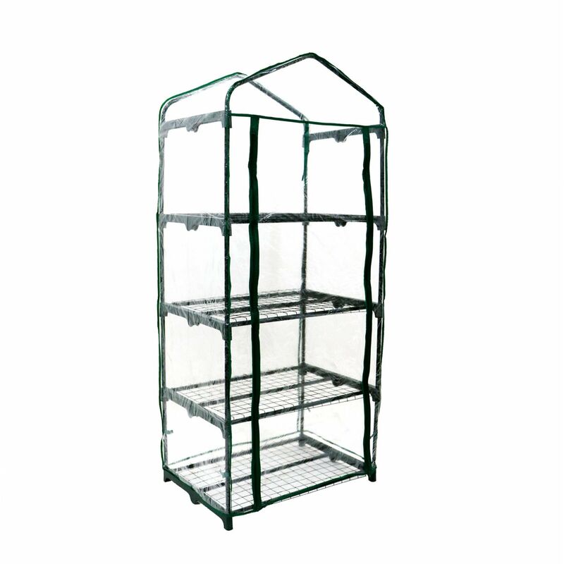 Replacement Spare pvc Cover for 4 Tier Mini Growhouse Garden Greenhouse - Oypla