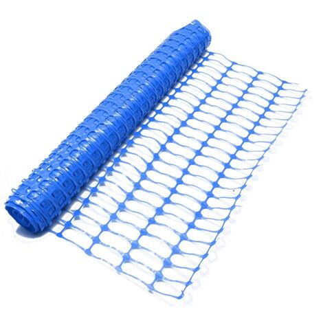 Oypla SafeNet Heavy Duty Blue Safety Barrier Mesh Fencing 1mtr x 50mtr