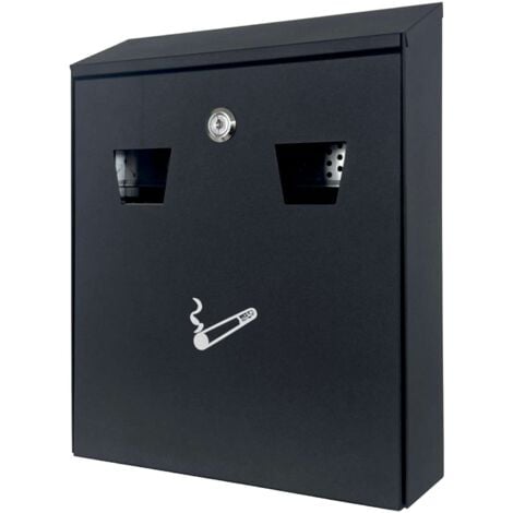 Oypla Wall Mounted Outdoor Pub Ashtray Bin Ash Tray Cigarette Steel Bin