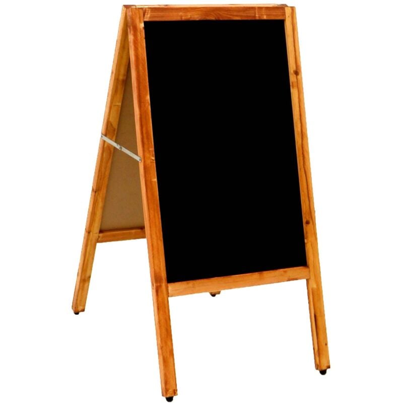 Wooden Chalkboard Blackboard Pavement Display Sign A-Board - Oypla