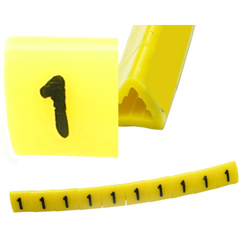OZ-1 Segnacavo 1 giallo 100 pz