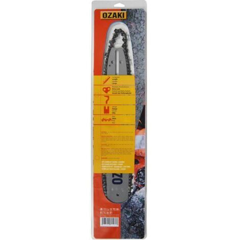 Ozaki 45cm Führungsschiene, X-Mount + 3/8" .063 (16mm) Kette, 66 Treibglieder (E66)