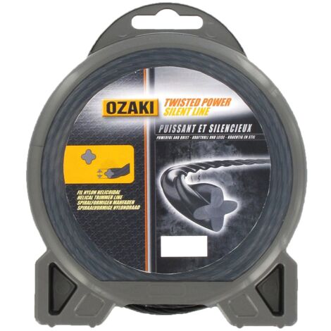 OZAKI – Filo in nylon elicoidale TWISTED POWER SILENT LINE – Ø 3,3 mm – L 23 m – Filo aerodinamico – Riduce il rumore e le vibrazioni