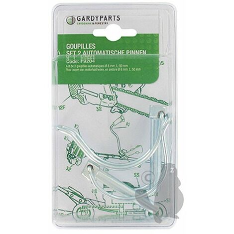 OZAKI Jeu De 2 Goupilles Automatique Ø: 8,0Mm, L: 50Mm. (Sous Coque)