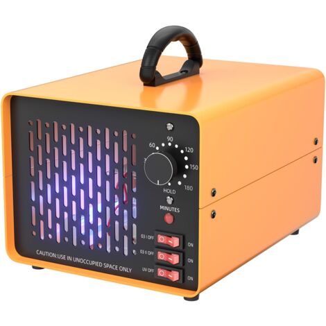 Ozone Generator 50,000 mg/h Negative Ion Generator, Commercial Ozone Machine for 900 ㎡, Odor Removal Eliminator with 180 Min Timer, O3 Ozone Air Purifier for Home Car Smoke Kitchen Pet