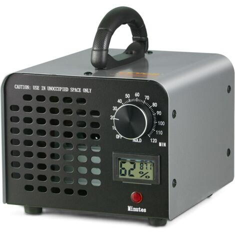 Ozongenerator, 36000 mg/h Ozongerät, leistungsstarker Ozongenerator für Gewerbe und Industrie mit Timer (0–120 Min.) für Räume und Autos