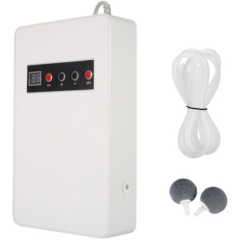 Ozongenerator (600 mg/h, 50 Hz) zur Wasser- und Lebensmittelreinigung, Weiß, 220-V-EU-Stecker
