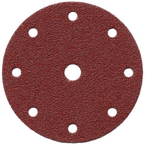 Makita – Disque abrasif de ponceuse Ø150 mm grain 180 pour bois et métal – Fixation auto-agrippante – Lot de 10 disques – P31974