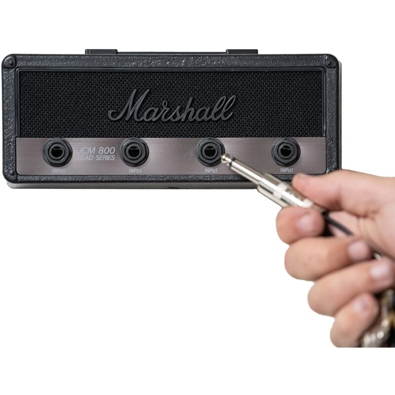 Image of P Pluginz Marshall Stealth - Jack Rack montato a parete Include 4 portachiavi per chitarra e 1 kit di montaggio a parete Facile installazione