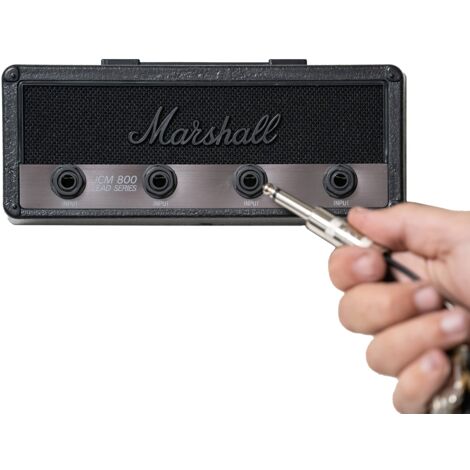 P Pluginz Marshall Stealth - Jack Rack montato a parete Include 4 portachiavi per chitarra e 1 kit di montaggio a parete Facile installazione