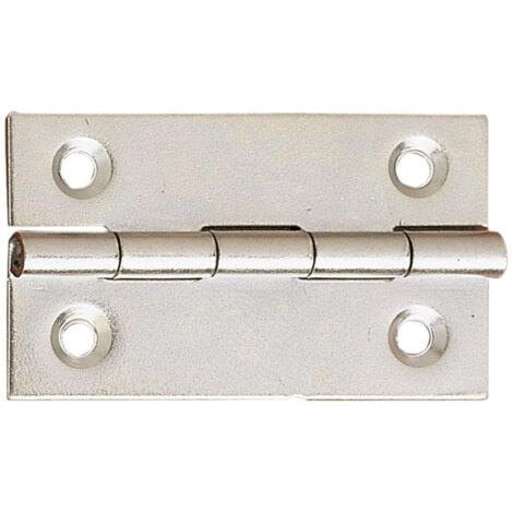 P. S. bisagra 5005 1 1/2 zincada caja 24 , Bisagra 5005 hierro zincado 1 1/2 pulgada. Caja de 24 unidades. - Tamaño: 36,5x25mm. Espesor 0.85mm - Para fijar tanto en madera como en