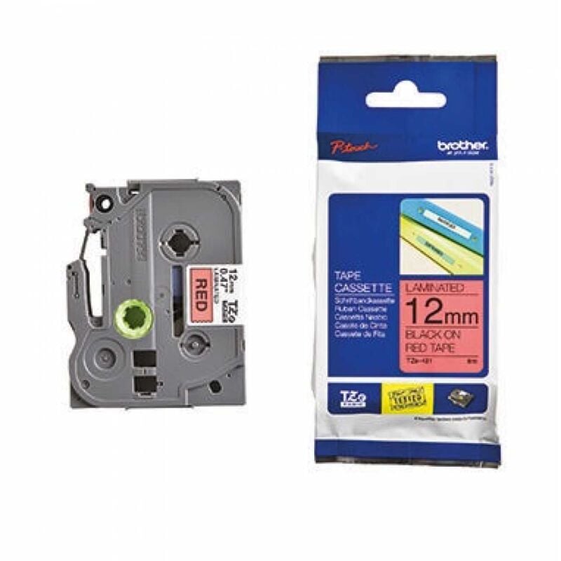 Brother - Schriftbandkassette P-touch TZe-431 12 mm x 8 m (b x l) rot schwarz