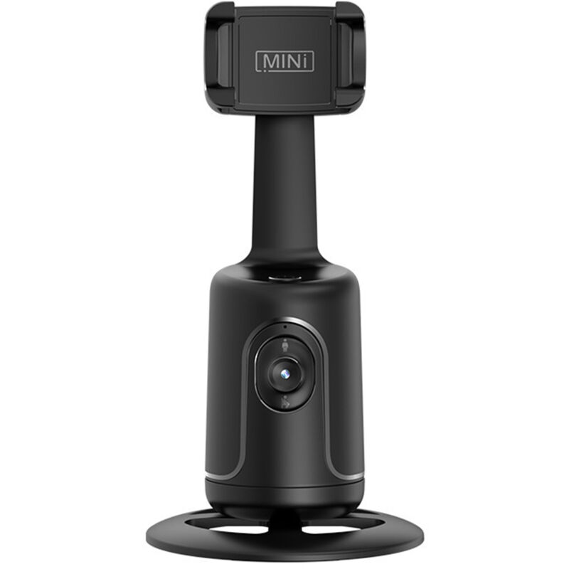 Meterk - P01 Suivi intelligent à 360° Pan/Tilt Suivi de téléphone portable et prise de vue magique Aucune application nécessaire Noir