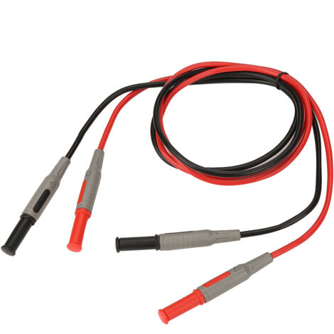 P1032 Multimeter-Messleitung mit 4-mm-Bananensteckern, spritzgegossen, gerade auf gerade