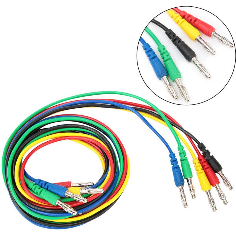 Image of p1043 4mm Bananenstecker-Testleitung, spritzgegossenes Multimeterkabel (Stecker auf Stecker)