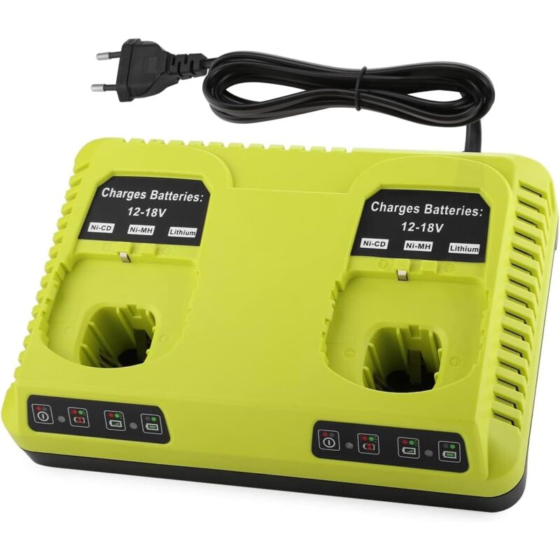 Aiperq - P117 Chargeur pour Ryobi Batterie 18V One+ P108 P107 P104 P105 P102 P103 P117 P118 pour Ryobi Chargeur Batterie Li-ION/Ni-Mh/Ni-CD