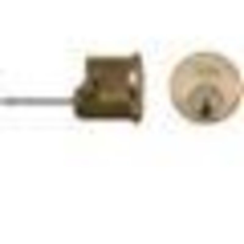 Locks P1109 Replacement Rim Cylinder & 4 Keys Polished Brass Finish Visi YAL4KP1109PB - Yale