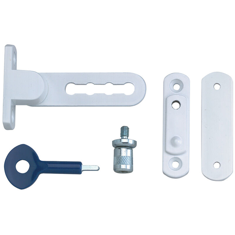 Yale - Locks P117 Ventilation Window Lock White Finish Pack of 2 YAL2P117WE