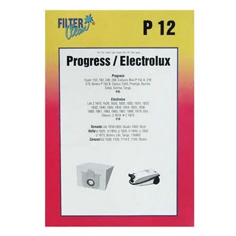 P12 SACS ASPIRATEUR (X5) pour PIECES ASPIRATEUR NETTOYEUR...