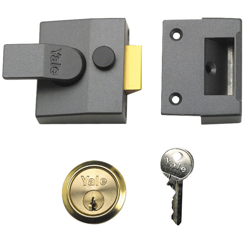 Yale - Locks P84 Standard Nightlatch 40mm Backset dmg Finish Visi YALP84DMGPB