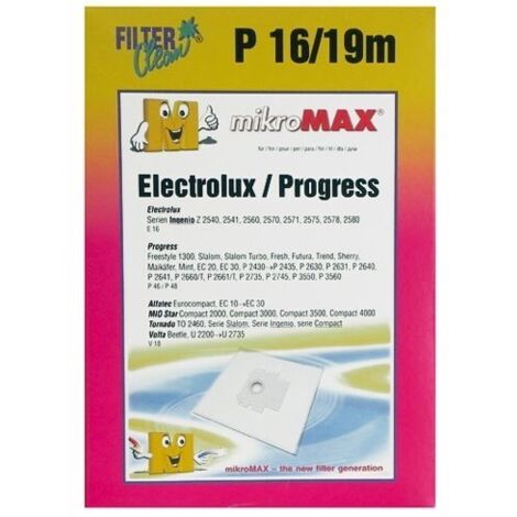 P16/19M SAC ASPI MFIBRE X4+4 FILTRES POUR ASPIRATEUR DOMEOS