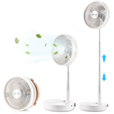 P2000 Tragbarer oszillierender Tischventilator mit 10800-mAh-Akku, Typ-C-Anschluss und Fernbedienung