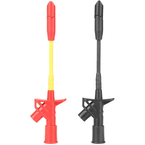 P5005 2-teilige isolierte Schnellstech-Prüfnadeln für Multimeter mit Haken und 4-mm-Buchsen