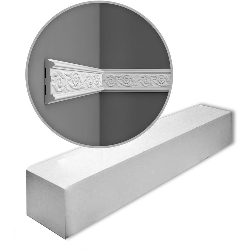 Orac - Decor P7020 luxxus 1 Box 10 pieces Cornices Mouldings 20 m - white