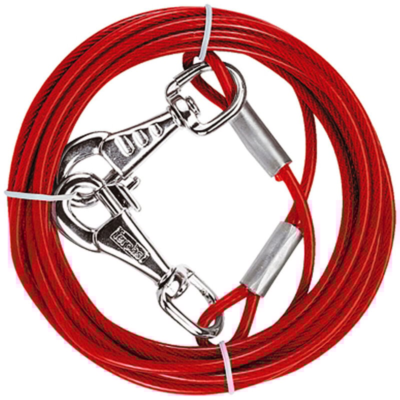 Ferplast - Câble pa 5985 Câble en acier pour chiens revêtu de plastique - 2 longueurs. Variante pa 5985 - Misure: ø 0.28 x 300 cm -