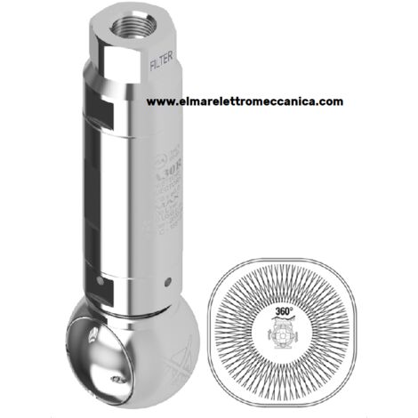 PA A30R R2 15 lt/min 120 BAR Testina rotante semovente pulizia cisterne e contenitori