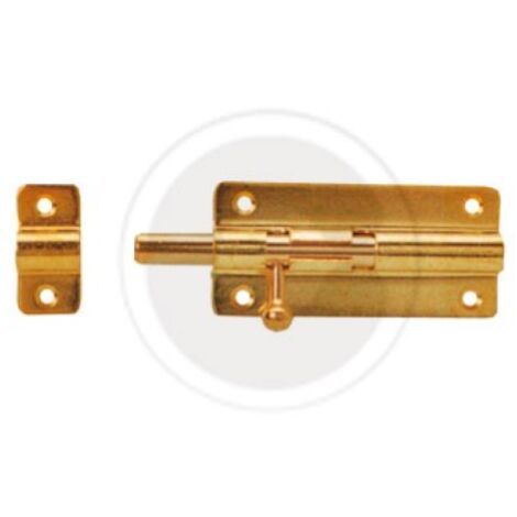 PA ne dormant plat en laiton brillant Imof PA ne dormant de porte 100 mm