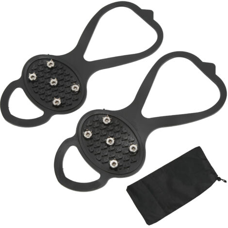 Paar 5-Punkt-Antirutschkrallen für Wanderschuhe - Steigeisen für Eis und Schnee