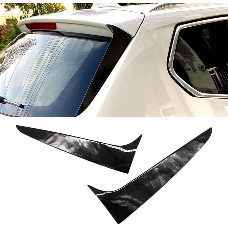 Image of Paar glänzend schwarze Heckscheiben-Seitenspoiler für bmw X3 F25 2011–2017