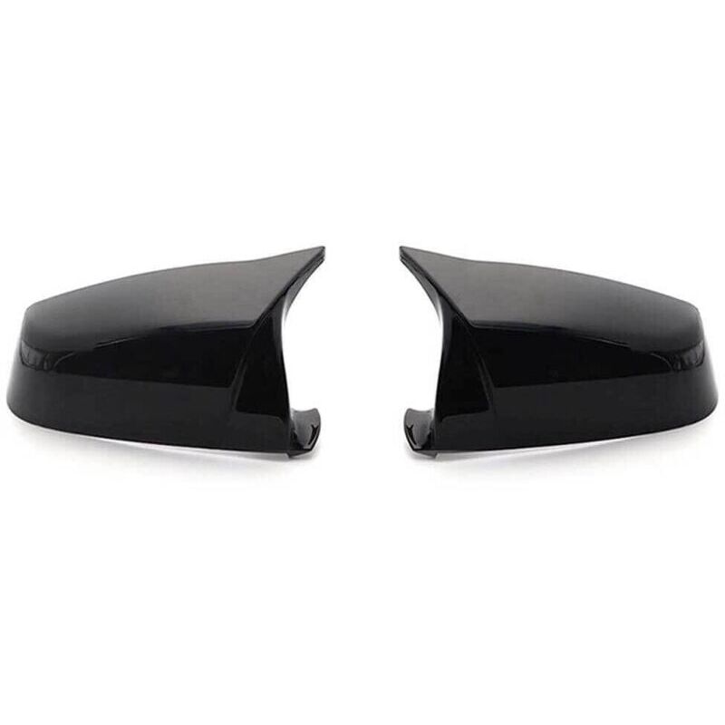 Image of SNQ - Paar glänzende Seitenspiegelabdeckungen für bmw 5er 6er 7er 2008-2013,
